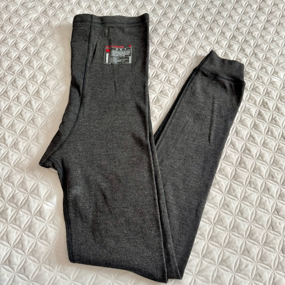 CarbonX Active Base Layer Charcoal Gray Long-John Underwear Legging Size 2XL